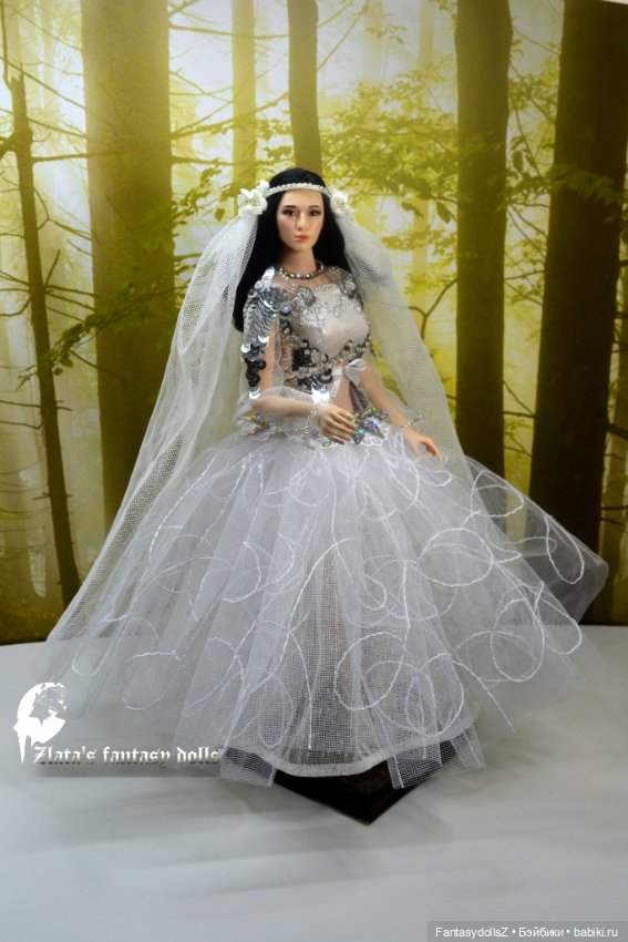 Сшила свадебное платье и куртку для Куклы Phicen (фото 2)