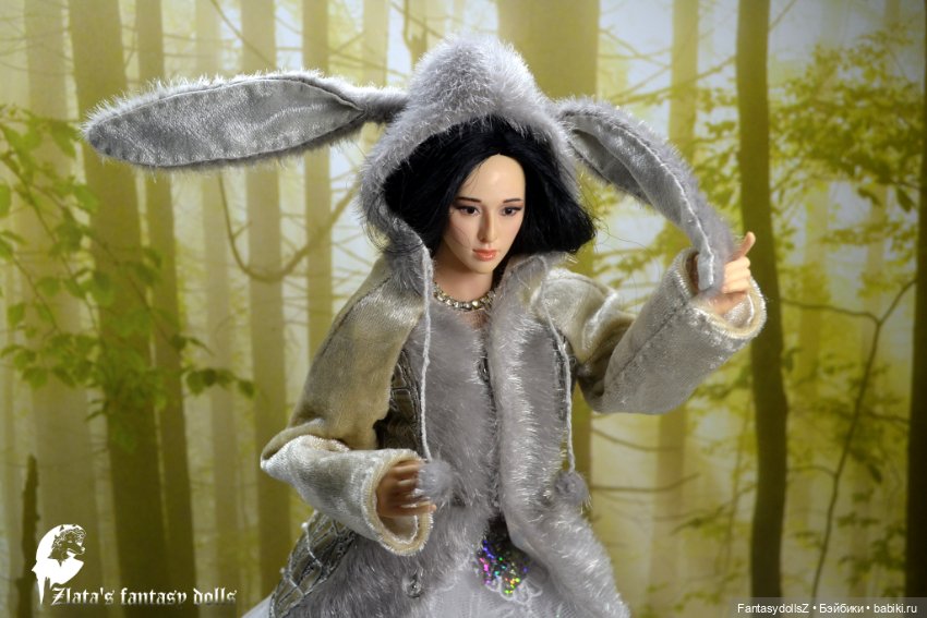 Сшила свадебное платье и куртку для Куклы Phicen