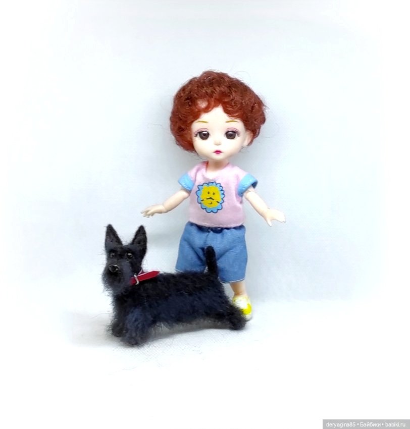 Скотч терьер — Валяные игрушки из шерсти: сухое валяние (фото 6)