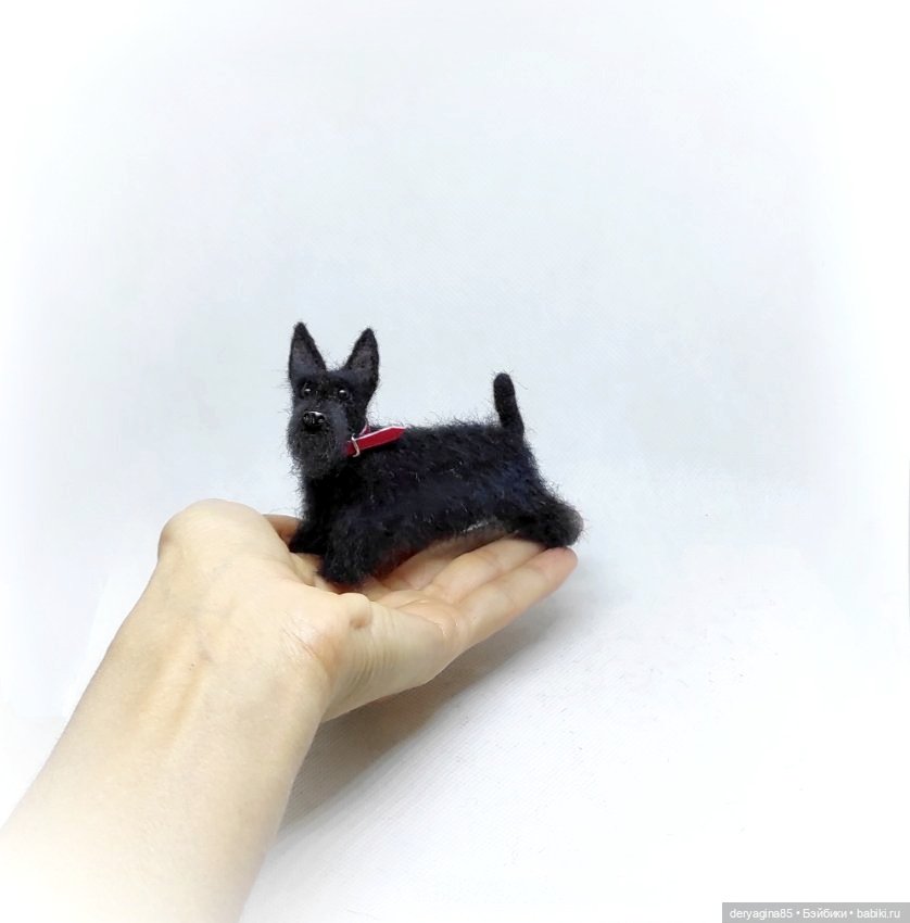 Скотч терьер — Валяные игрушки из шерсти: сухое валяние (фото 4)