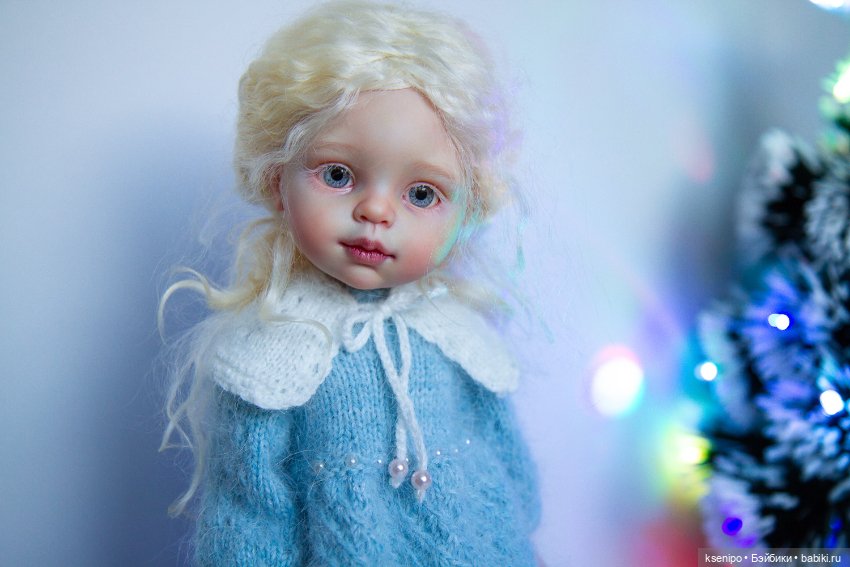 Снежинка ❄️ ООАК куколки Паола Рейна Paola Reina (фото 9)