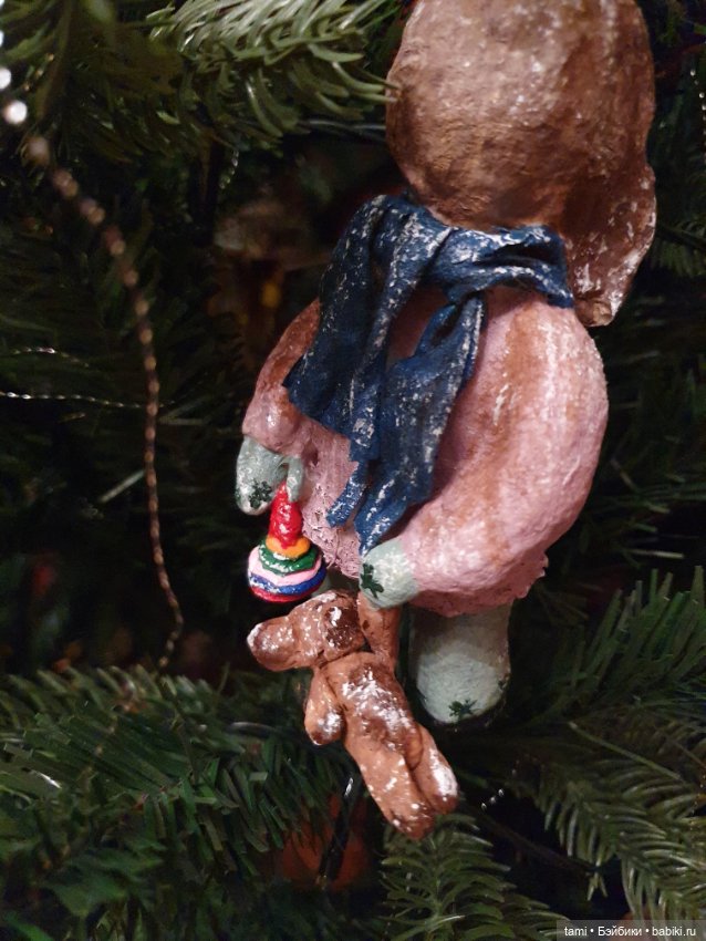 Авторские игрушки на нашей ёлочке