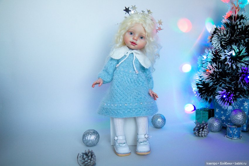 Снежинка ❄️ ООАК куколки Паола Рейна Paola Reina (фото 10)