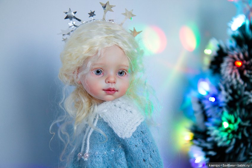 Снежинка ❄️ ООАК куколки Паола Рейна Paola Reina (фото 6)