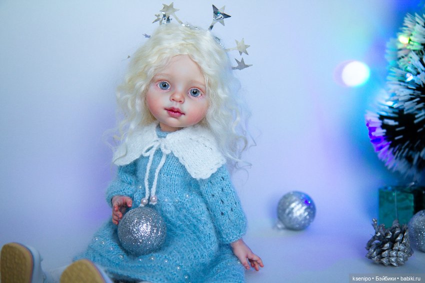 Снежинка ❄️ ООАК куколки Паола Рейна Paola Reina (фото 3)