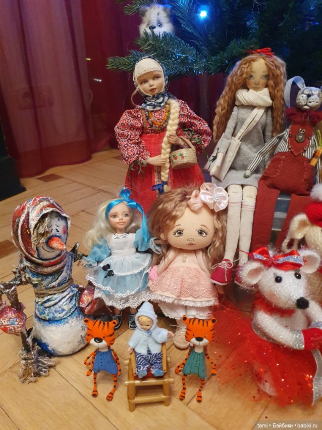 Авторские игрушки на нашей ёлочке