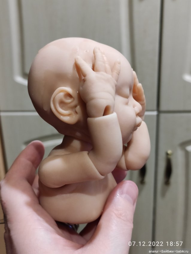 Процесс. Новый малыш — Авторские шарнирные куклы своими руками: лепка (фото 3)
