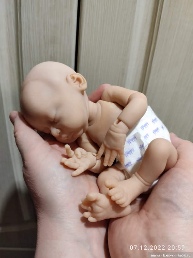 Процесс. Новый малыш — Авторские шарнирные куклы своими руками: лепка