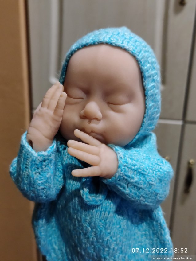 Процесс. Новый малыш — Авторские шарнирные куклы своими руками: лепка (фото 9)