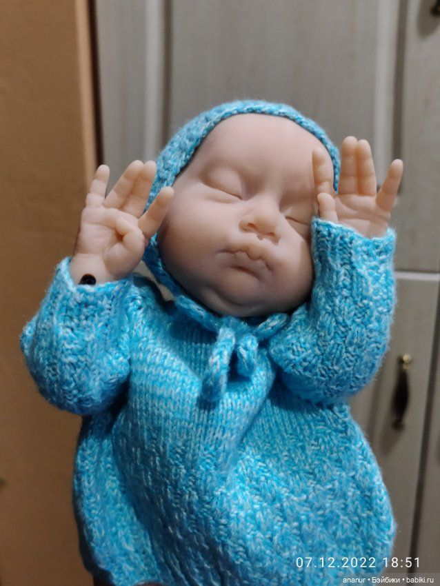 Процесс. Новый малыш — Авторские шарнирные куклы своими руками: лепка (фото 8)