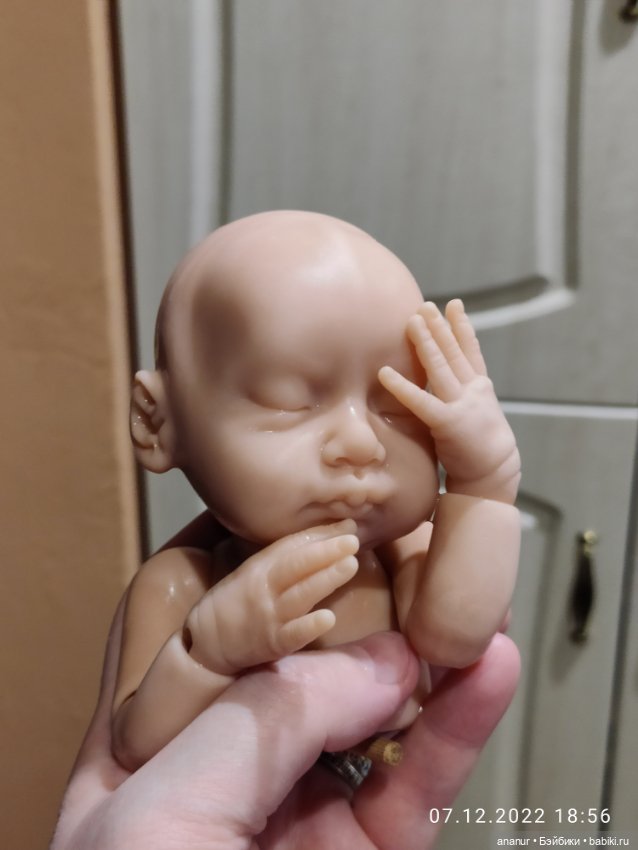 Процесс. Новый малыш — Авторские шарнирные куклы своими руками: лепка