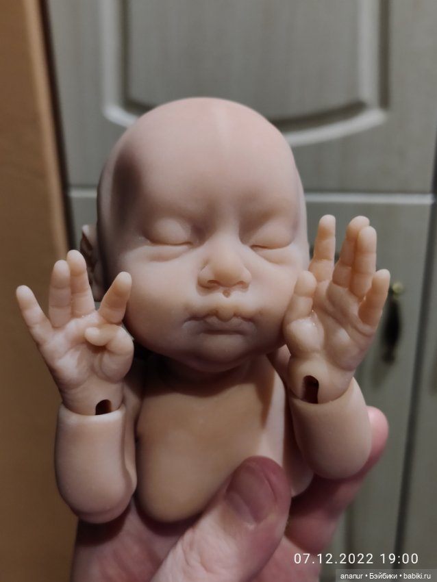 Процесс. Новый малыш — Авторские шарнирные куклы своими руками: лепка (фото 6)