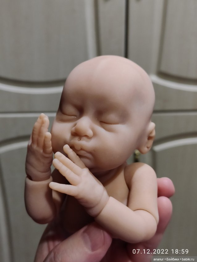 Процесс. Новый малыш — Авторские шарнирные куклы своими руками: лепка (фото 5)