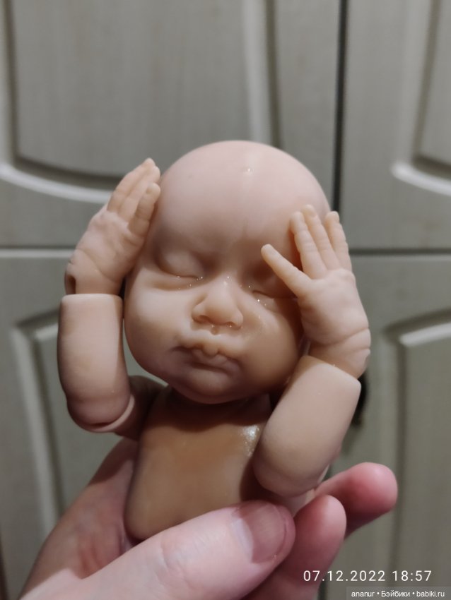Процесс. Новый малыш — Авторские шарнирные куклы своими руками: лепка (фото 2)