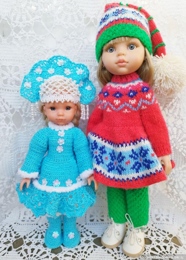 Костюмчик "СНЕГУРОЧКА" для мини паолочки ростом 21-23 см (фото 6)