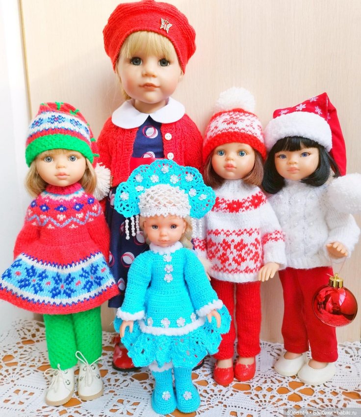 Костюмчик "СНЕГУРОЧКА" для мини паолочки ростом 21-23 см (фото 9)