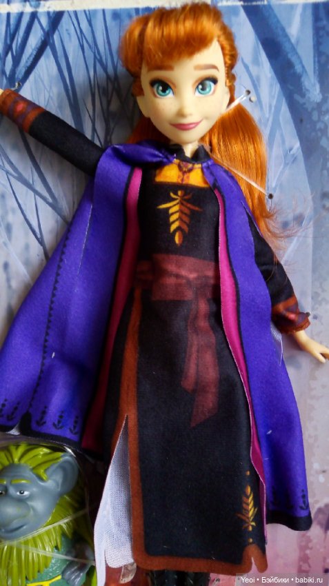 Распаковка куклы: Анна с троллем. Дисней, Холодное сердце 2. Хасбро. (Hasbro. Disney, Frozen 2) (фото 8)