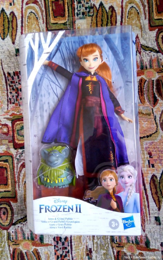 Распаковка куклы: Анна с троллем. Дисней, Холодное сердце 2. Хасбро. (Hasbro. Disney, Frozen 2)