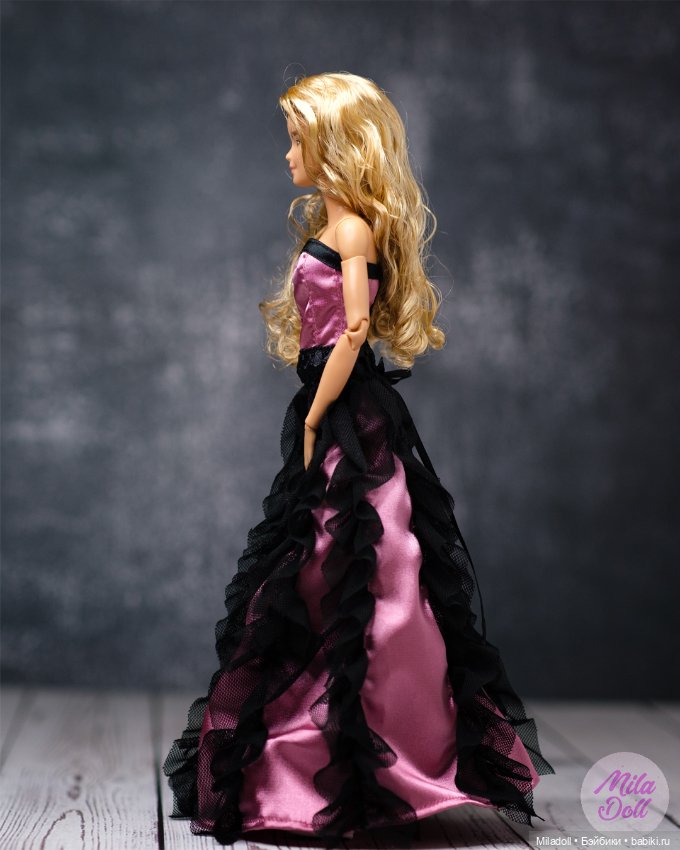 Вечернее платье для барби моей работы (фото 3)