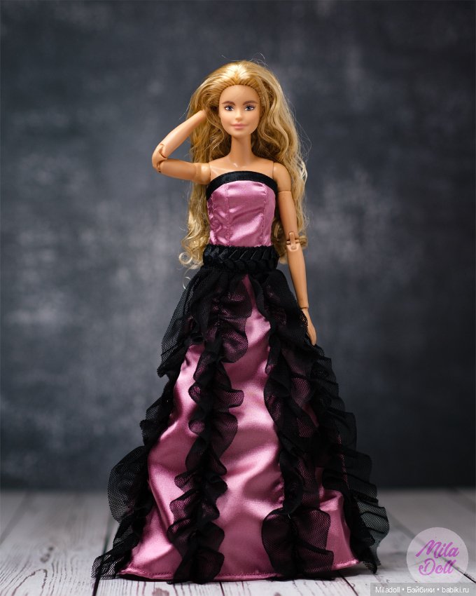 Вечернее платье для барби моей работы
