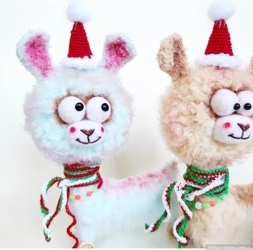 КрейзиЛамы Новогодние 🦙🤪 — Вязаные игрушки и амигуруми: крючком (фото 2)