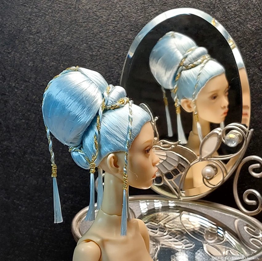 Ювелирный парик Ot Mnogolet . Кокон цвета льда (фото 2)