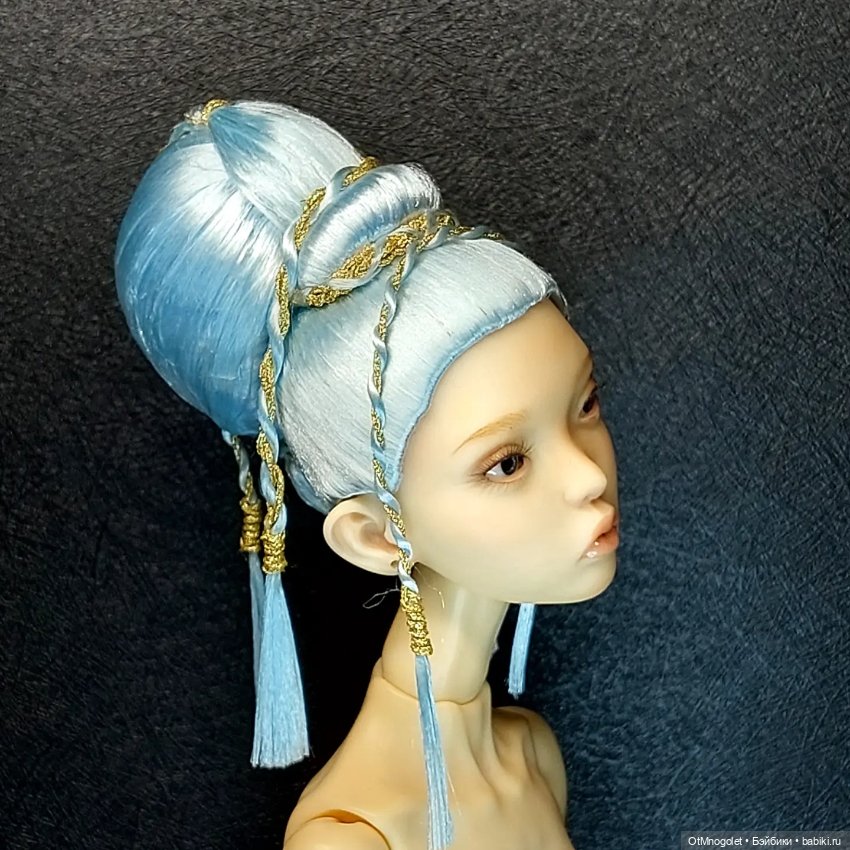 Ювелирный парик Ot Mnogolet . Кокон цвета льда (фото 5)