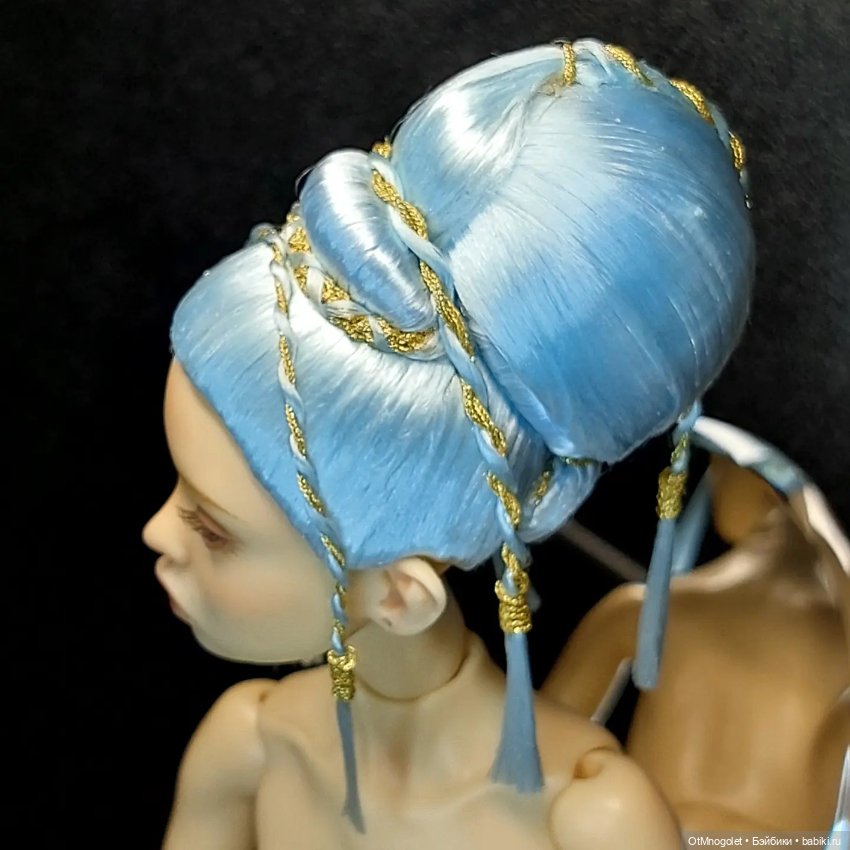 Ювелирный парик Ot Mnogolet . Кокон цвета льда (фото 6)