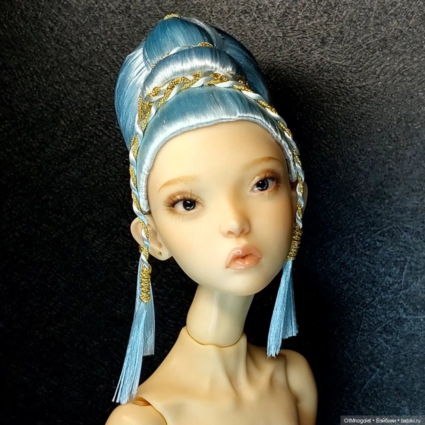 Ювелирный парик Ot Mnogolet . Кокон цвета льда (фото 4)