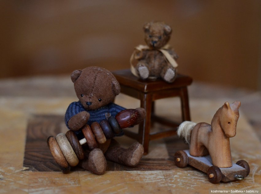 Игрушки играют в игрушки — Авторские мишки Тедди и друзья: фото (фото 5)