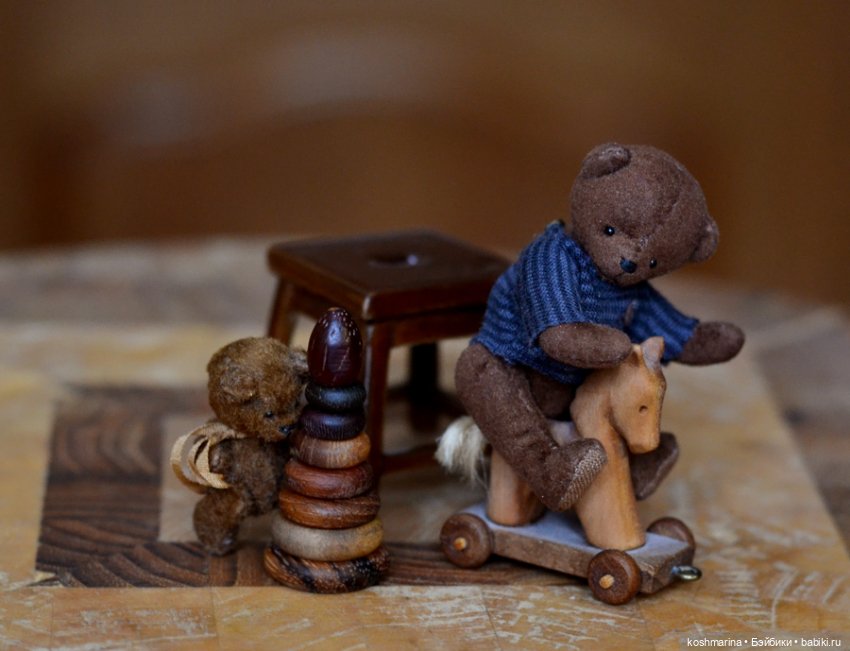 Игрушки играют в игрушки — Авторские мишки Тедди и друзья: фото (фото 6)