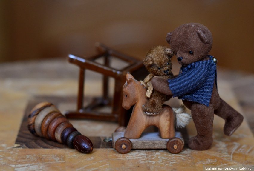 Игрушки играют в игрушки — Авторские мишки Тедди и друзья: фото (фото 7)