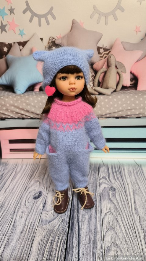 Тёплый костюм для Вики — Одежда и обувь для кукол своими руками: фото (фото 3)