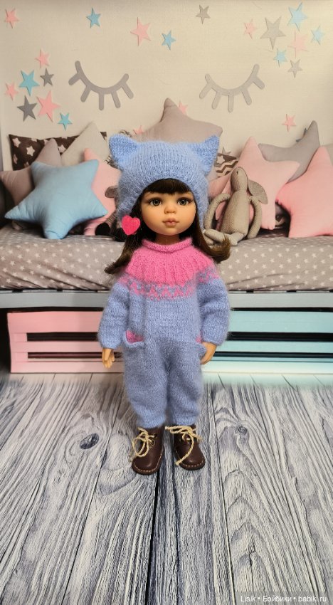 Тёплый костюм для Вики — Одежда и обувь для кукол своими руками: фото (фото 4)