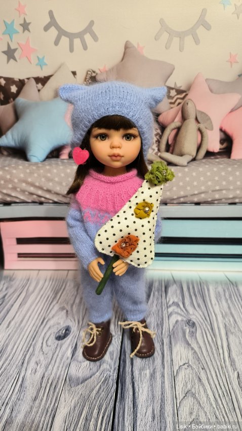 Тёплый костюм для Вики — Одежда и обувь для кукол своими руками: фото (фото 7)