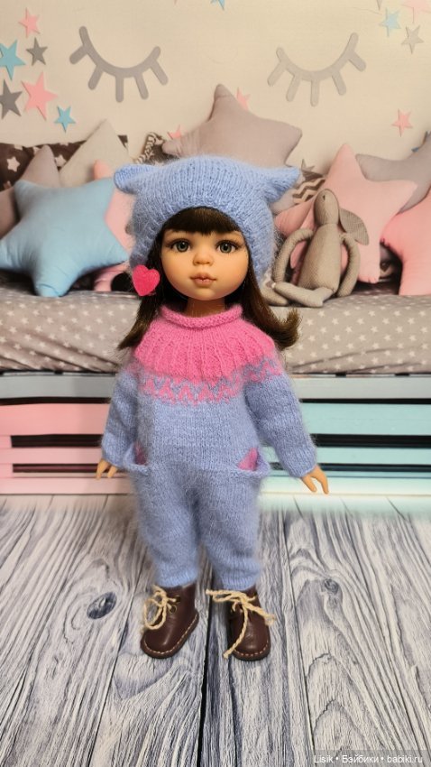 Тёплый костюм для Вики — Одежда и обувь для кукол своими руками: фото (фото 2)