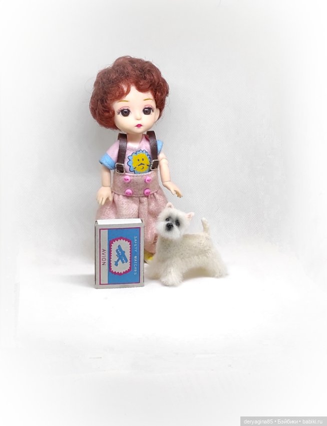 Вест Хайленд Уайт терьер — Валяные игрушки из шерсти: сухое валяние (фото 4)