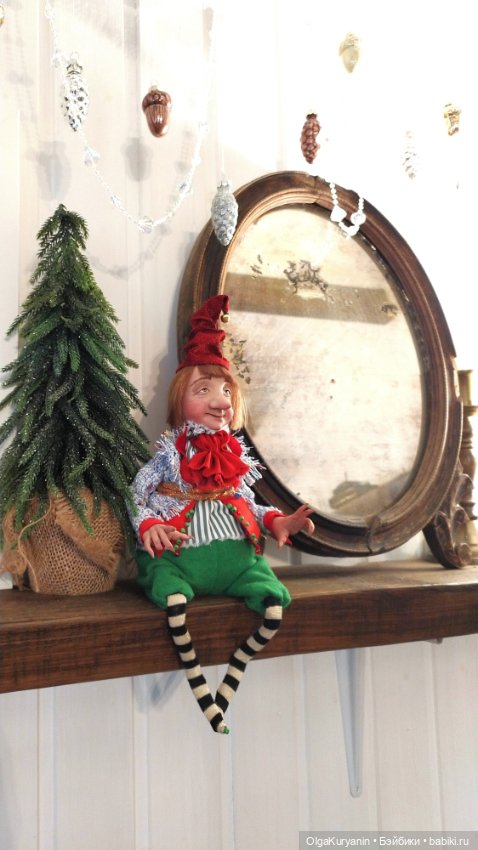 Новогодний эльф Труттиту — Лепка авторских кукол: полимерная глина (фото 7)