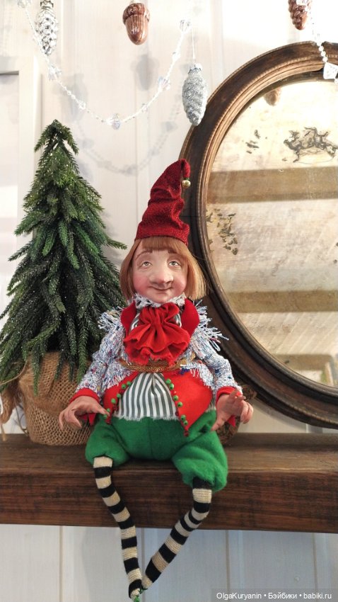 Новогодний эльф Труттиту — Лепка авторских кукол: полимерная глина (фото 3)