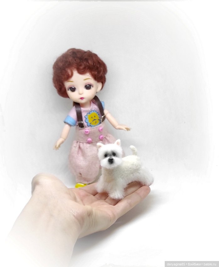 Вест Хайленд Уайт терьер — Валяные игрушки из шерсти: сухое валяние