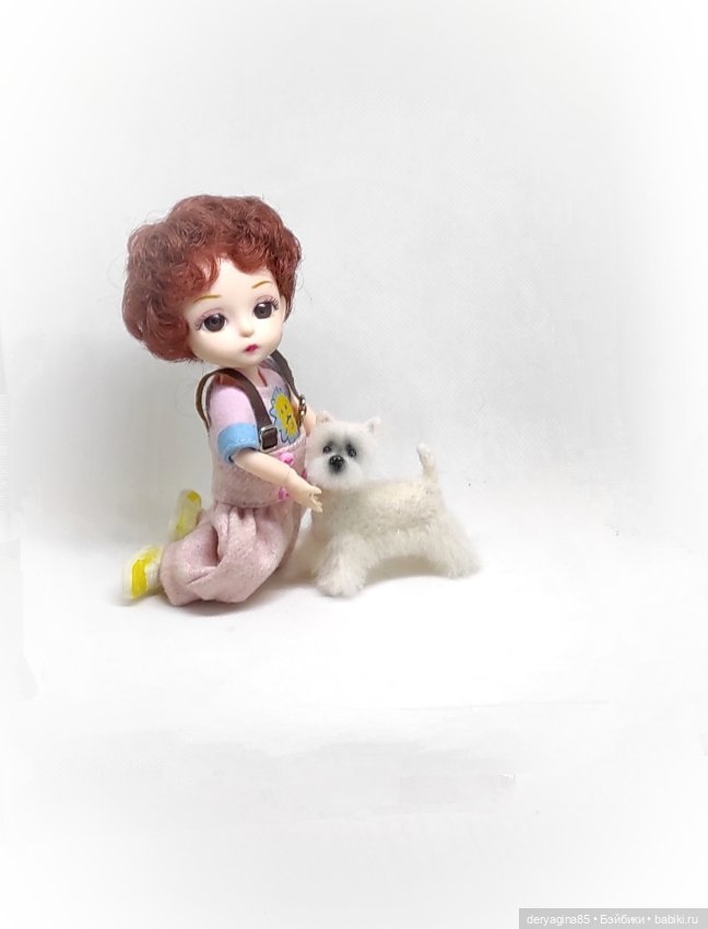 Вест Хайленд Уайт терьер — Валяные игрушки из шерсти: сухое валяние (фото 10)