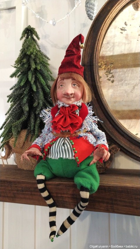 Новогодний эльф Труттиту — Лепка авторских кукол: полимерная глина (фото 6)
