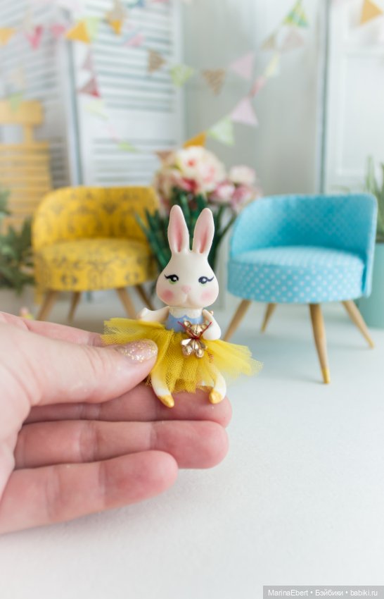 Кролик Энни — Лепка авторских кукол: полимерная глина (фото 4)
