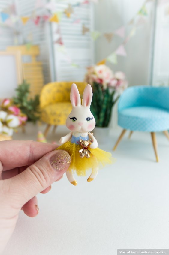 Кролик Энни — Лепка авторских кукол: полимерная глина