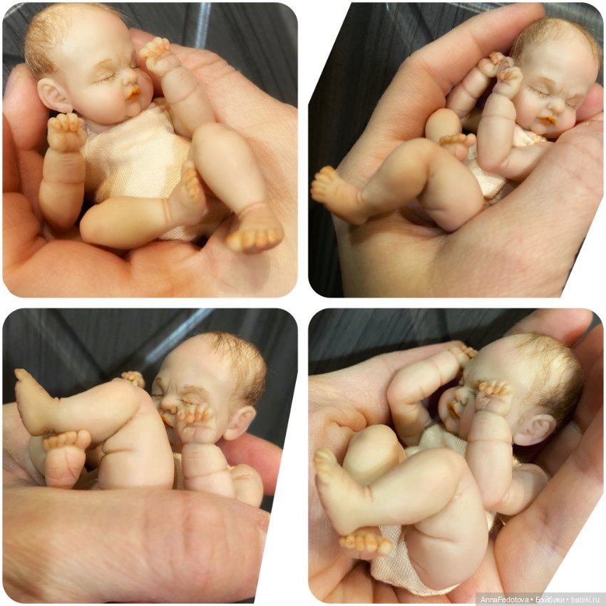 Новая малышка 🤗 — Авторские миниатюрные куклы: лепка (фото 5)