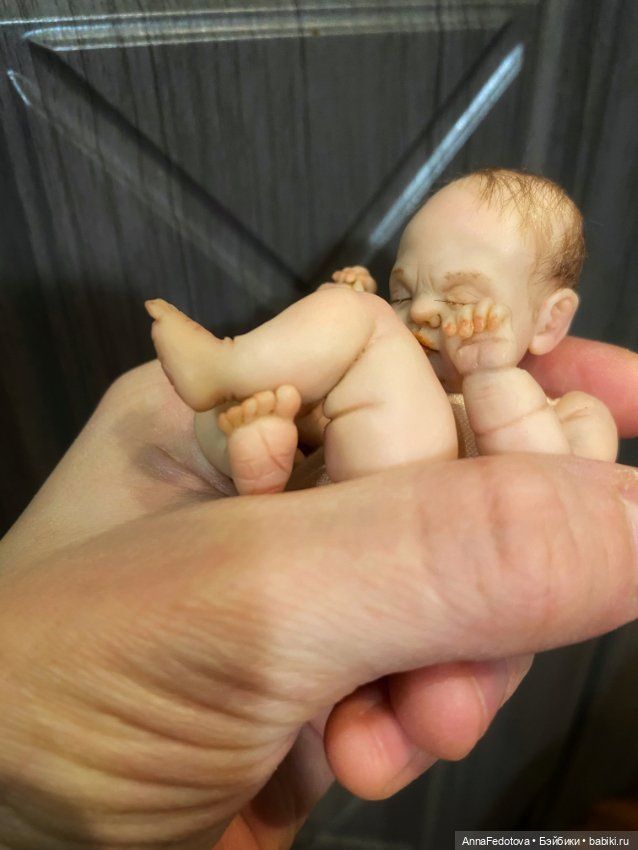 Новая малышка 🤗 — Авторские миниатюрные куклы: лепка (фото 7)