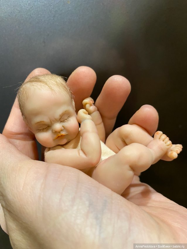 Новая малышка 🤗 — Авторские миниатюрные куклы: лепка