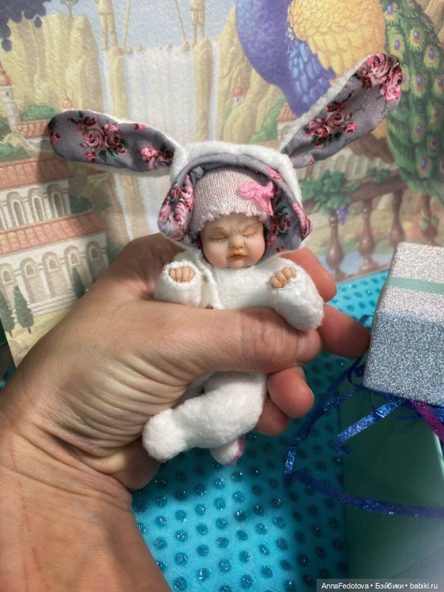 Новая малышка 🤗 — Авторские миниатюрные куклы: лепка (фото 3)