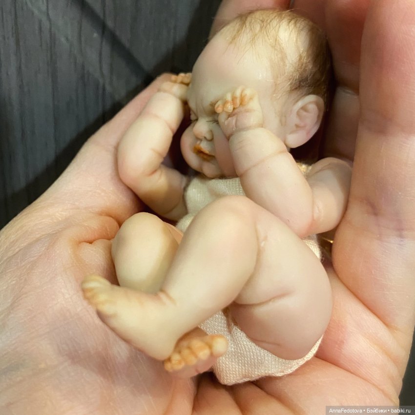 Новая малышка 🤗 — Авторские миниатюрные куклы: лепка (фото 6)