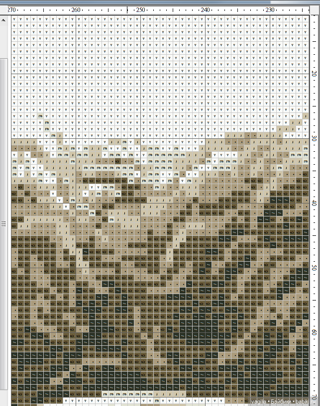 Мавританка, схема для вышивки крестом